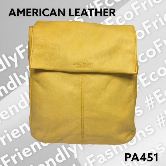 American Leather Smooth Leather Liberty Backpack in Cashew Color